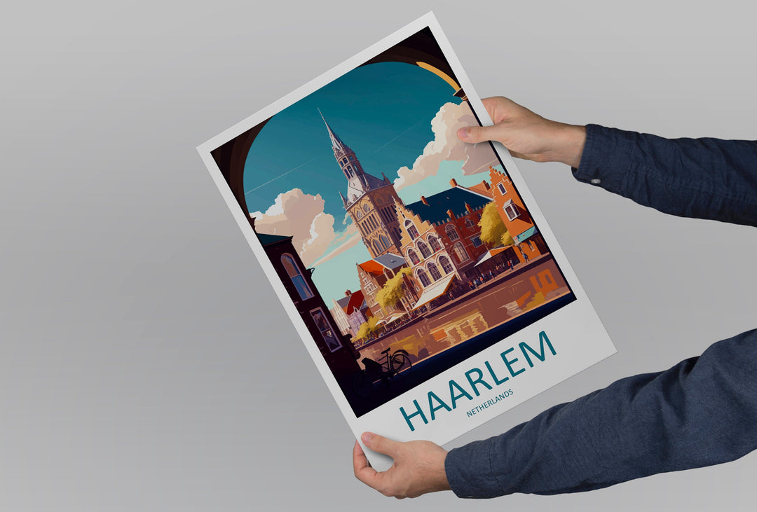 Haarlem Travel Print Haarlem Home Décor Haarlem Art Print Haarlem Wall Print For Netherlands Haarlem Gift For Haarlem Wall Art Netherlands