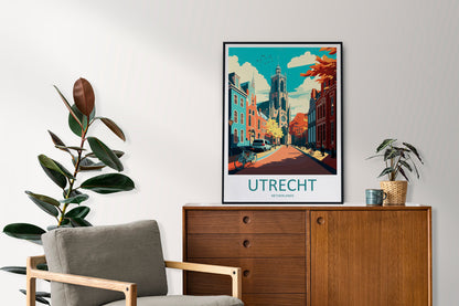 utrecht Travel Print Wall Art utrecht Wall Hanging Home Decoration utrecht Gift Art Lovers utrecht Wall Art utrecht Decor Print Netherlands
