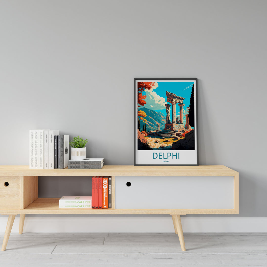 Delphi Travel Print Wall Art Delphi Greece Wall Hanging Home Decoration Delphi Gift Art Lovers Wall Art Print Delphi Wall Décor Greece Print