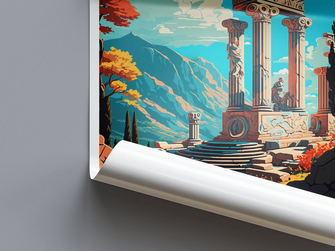 Delphi Travel Print Wall Art Delphi Greece Wall Hanging Home Decoration Delphi Gift Art Lovers Wall Art Print Delphi Wall Décor Greece Print