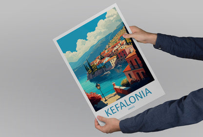 Kefalonia Travel Print Wall Art Kefalonia Greece Wall Hanging Home Decoration Kefalonia Gift Art Lovers Wall Art Print Kefalonia Wall Décor