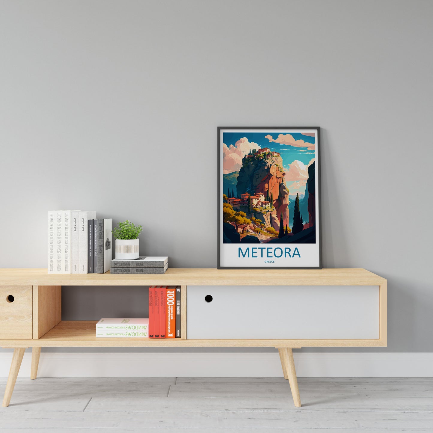 Meteora Travel Print Wall Art Meteora Greece Wall Hanging Home Decoration Meteora Gift Art Lovers Wall Art Print Meteora Wall Décor Greece