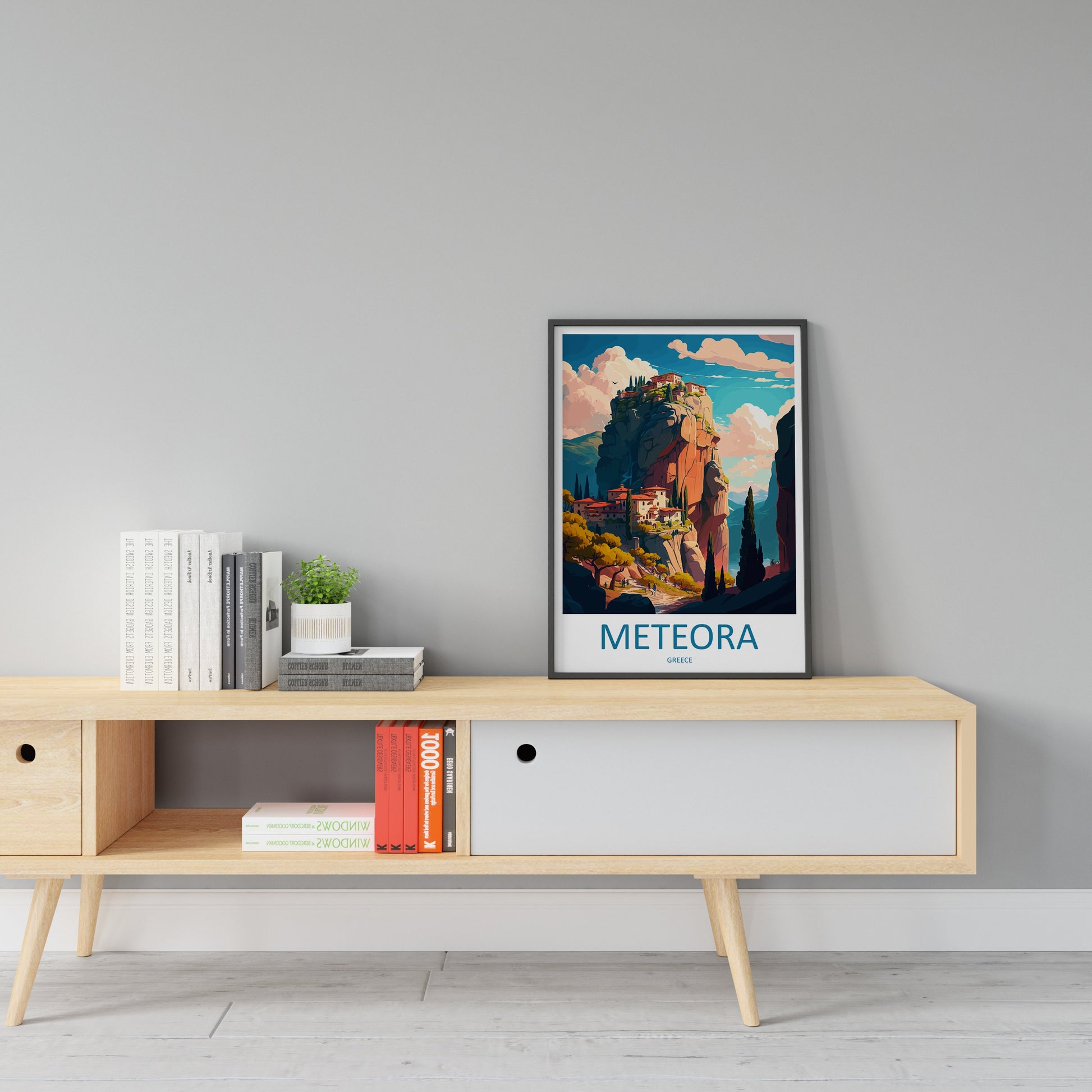 Meteora Travel Print Wall Art Meteora Greece Wall Hanging Home Decoration Meteora Gift Art Lovers Wall Art Print Meteora Wall Décor Greece