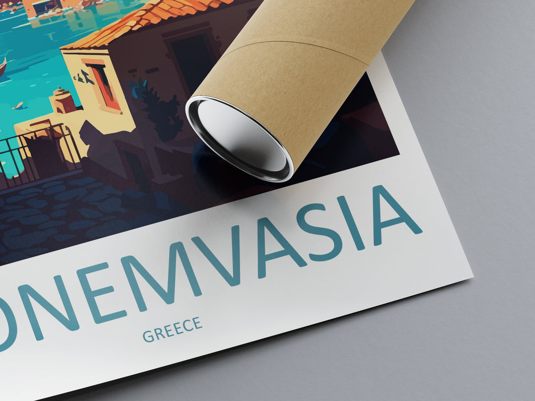 Monemvasia Travel Print Wall Art Monemvasia Greece Wall Hanging Home Decoration Monemvasia Gift Art Lovers Wall Art Print Monemvasia Greece