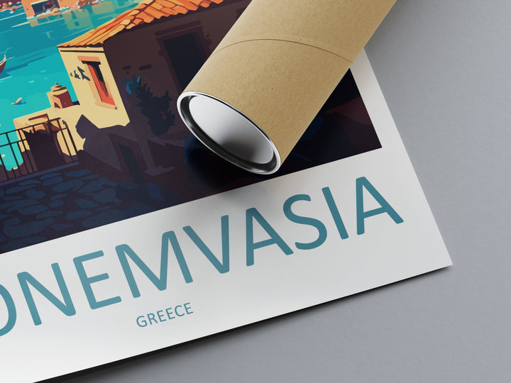 Monemvasia Travel Print Wall Art Monemvasia Greece Wall Hanging Home Decoration Monemvasia Gift Art Lovers Wall Art Print Monemvasia Greece