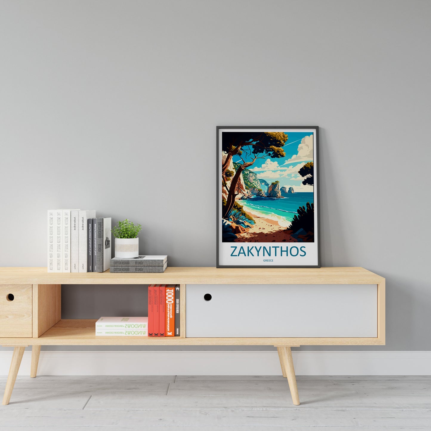 Zakynthos Travel Print Wall Art Zakynthos Greece Wall Hanging Home Decoration Zakynthos Gift Art Lovers Wall Art Print Zakynthos Greek Print