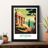 Athens Travel Print Athens Home Décor Greece Art Print Athens Greece Room Print For Acropolis Gift Art Poster Wall Art Gift