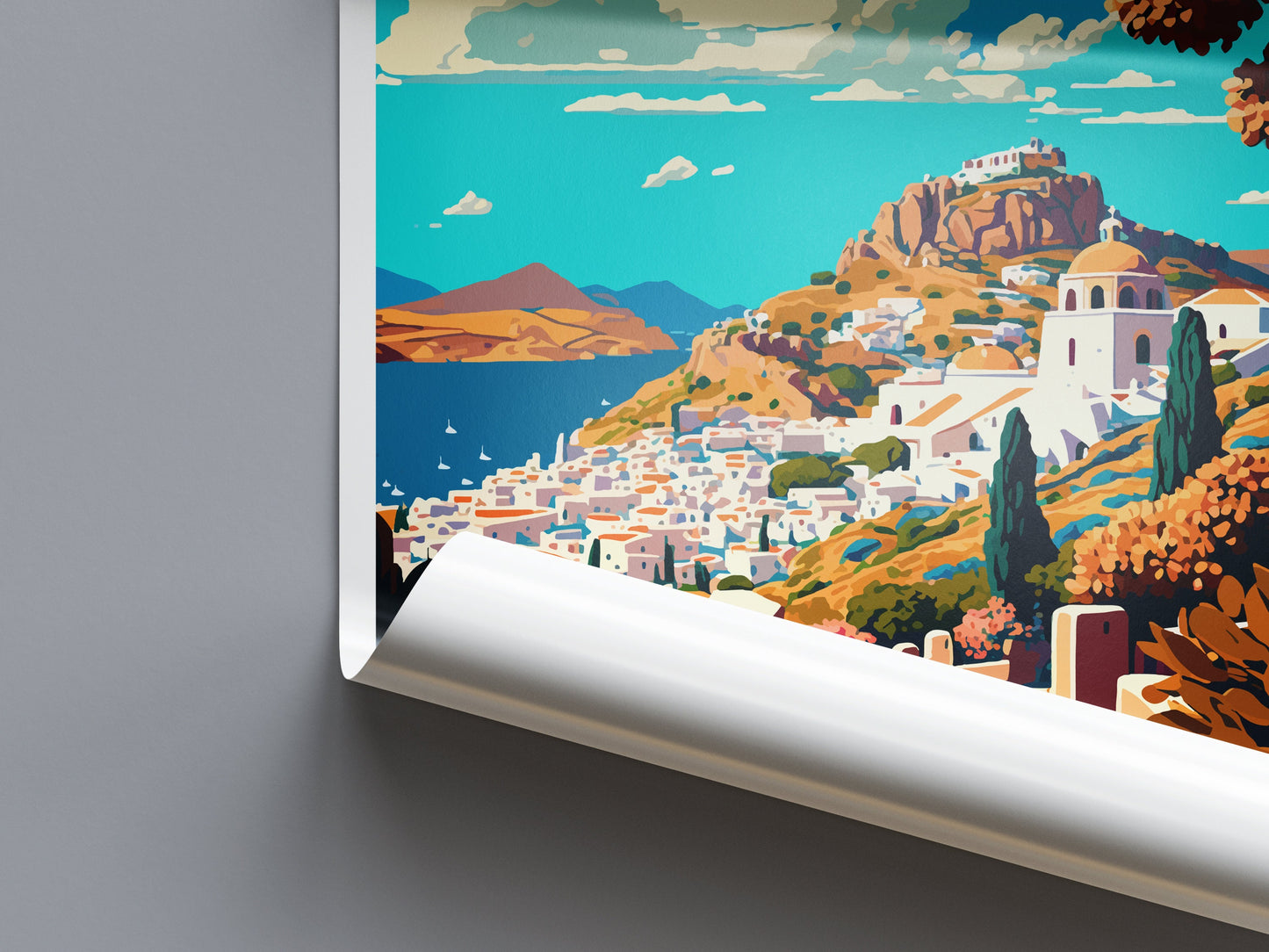 Patmos Travel Print Wall Art Patmos Greece Wall Hanging Home Decoration Patmos Gift Art Lovers Wall Art Print Patmos Greek Print Art Patmos