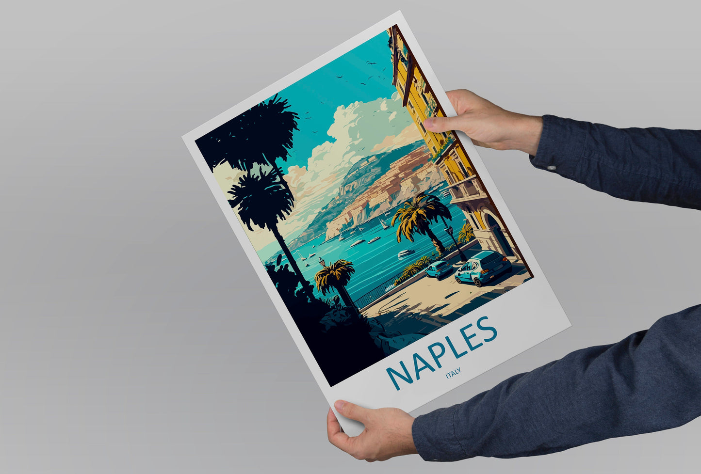 Naples Travel Print Wall Art Naples Italy Wall Hanging Home Decoration Naples Gift Art Lovers Wall Art Print Naples Italy Art Naples Art