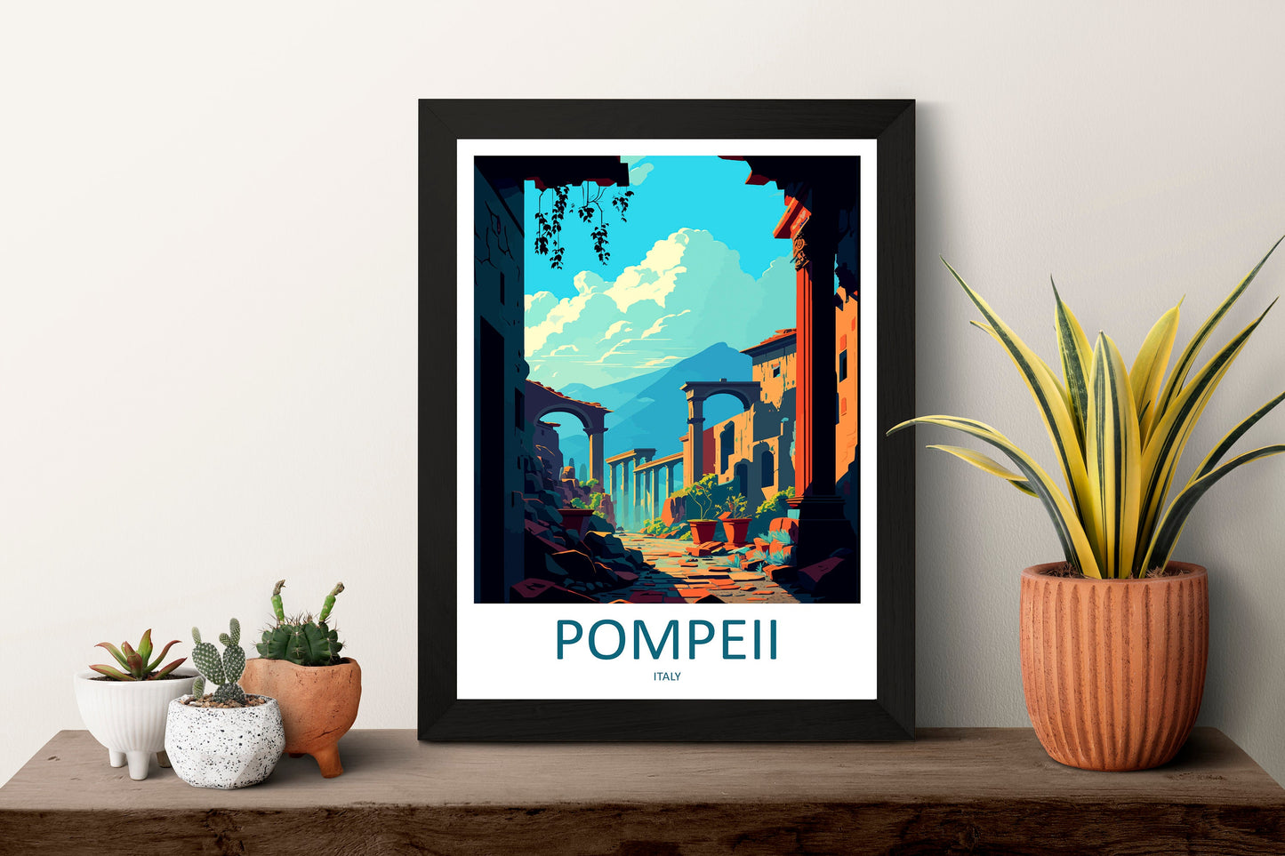 Pompeii Travel Print Wall Art Pompeii Italy Wall Hanging Home Decoration Pompeii Gift Art Lovers Wall Art Print Pompeii Italy Art Pompeii