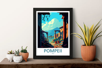 Pompeii Travel Print Wall Art Pompeii Italy Wall Hanging Home Decoration Pompeii Gift Art Lovers Wall Art Print Pompeii Italy Art Pompeii