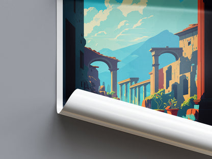 Pompeii Travel Print Wall Art Pompeii Italy Wall Hanging Home Decoration Pompeii Gift Art Lovers Wall Art Print Pompeii Italy Art Pompeii