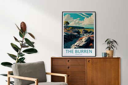 The Burren's National Park Travel Print The Burren's Home Décor National Park Art Print Ireland Burren's Wall Print For National Park Gift
