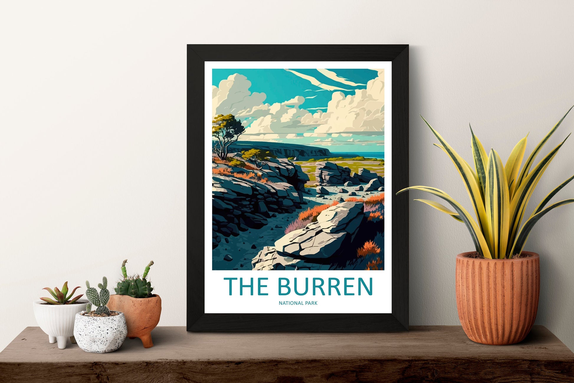 The Burren's National Park Travel Print The Burren's Home Décor National Park Art Print Ireland Burren's Wall Print For National Park Gift