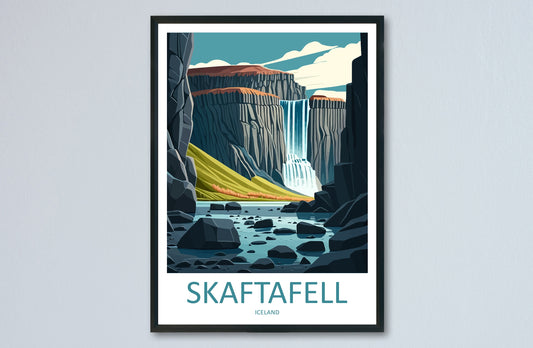Skaftafell Travel Print Skaftafell Home Décor Iceland Waterfall Art Print Skaftafell Waterfall Wall Print For Iceland Gift For Iceland Wall