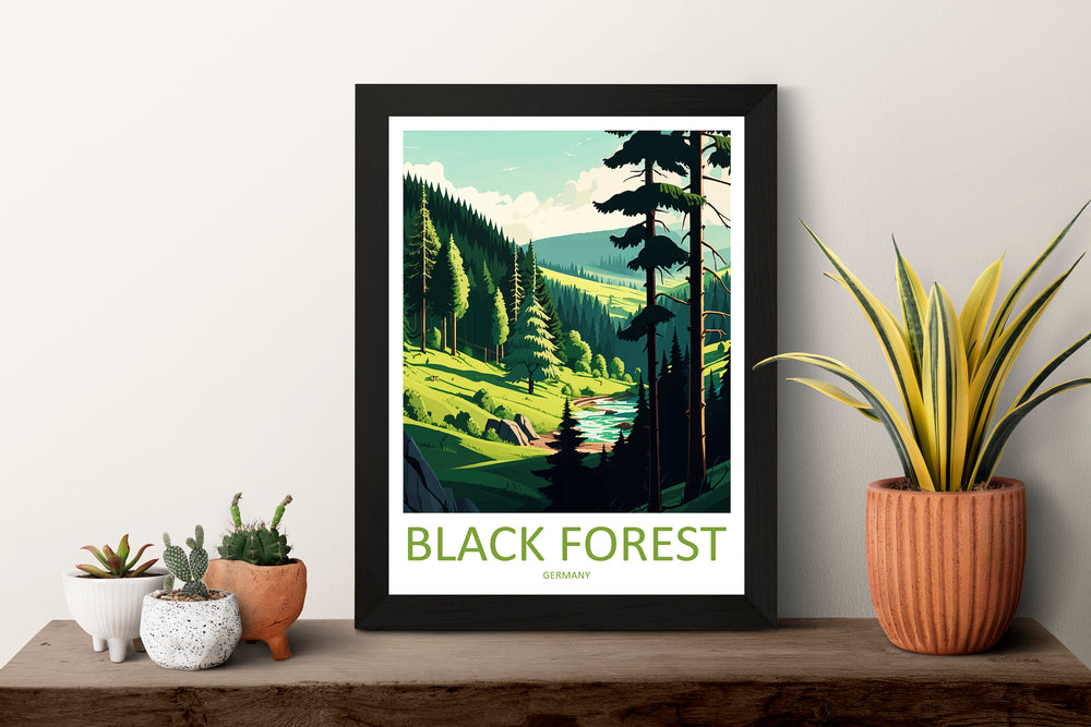 Black Forest Travel Print Black Forest Home Décor Germany Art Print Germany Black Forest Wall Print For Black Forest Gift For Germany Wall