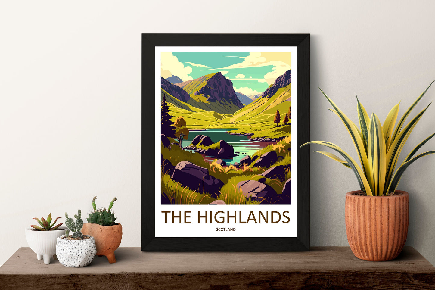 Scottish Highlands Travel Print Highlands Home Décor Scottish Highlands Art Print Highlands Wall Print For Scottish Gift For Scotland Wall