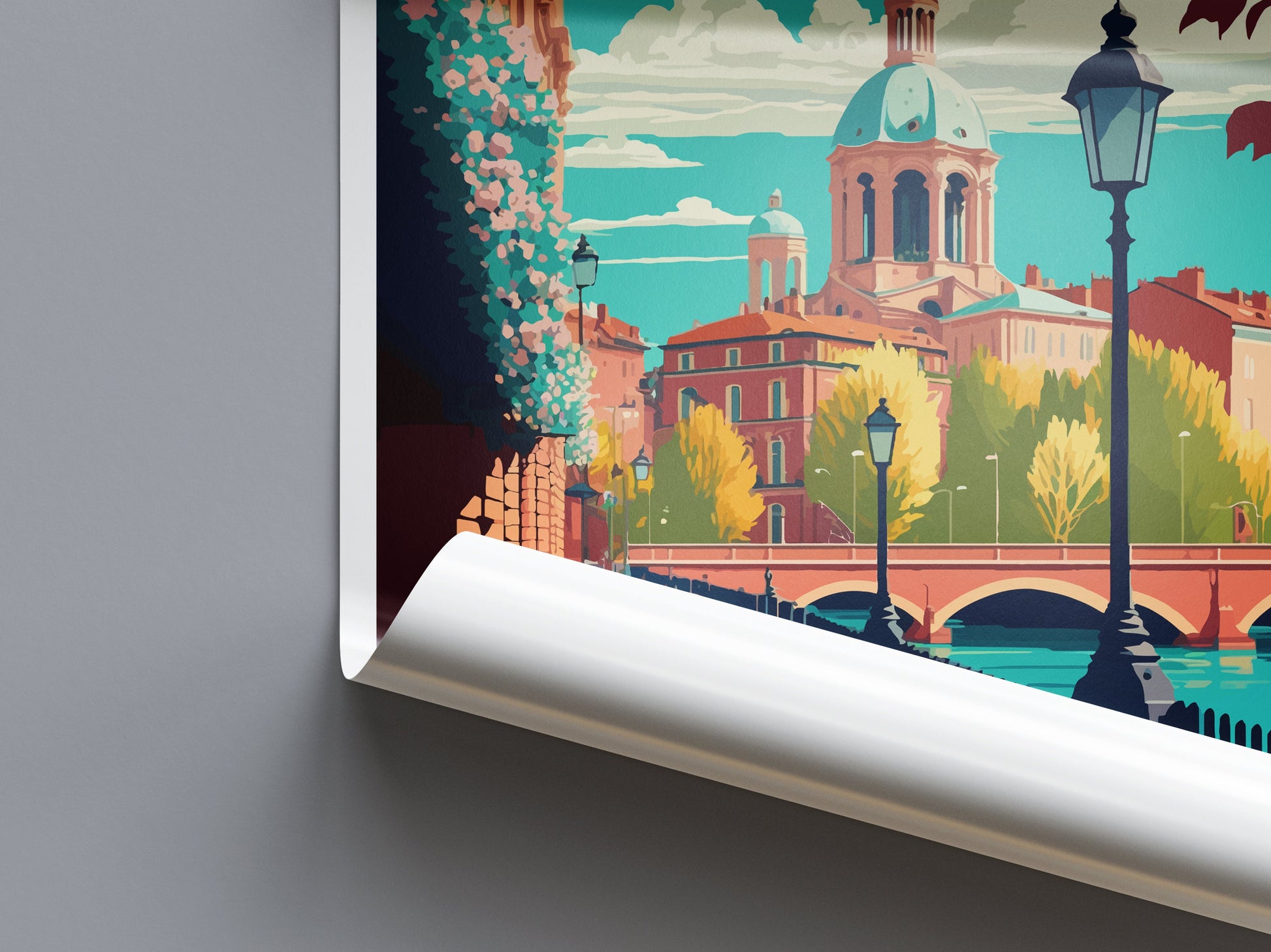 Toulouse Travel Print Wall Art Toulouse Wall Hanging Home Decoration Toulouse France Gift Art Lovers Wall Art Print Art Toulouse Travel Art