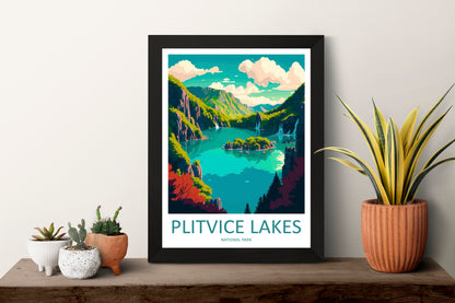 Plitvice Lake National Park Travel Print Plitvice Park Home Décor Croatia Art Print Plitvice Lake Wall Print For Croatia National Park Gift