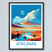 Atacama Desert Travel Print Wall Art Atacama Desert Wall Hanging Home Decoration Atacama Desert Gift Art Lovers Wall Art Print Art Atacama