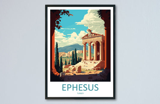 Ephesus Travel Print Wall Art Ephesus Wall Hanging Home Decoration Ephesus Gift Art Lovers Wall Art Print Art Ephesus Wall Print Turkey Art