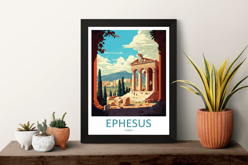 Ephesus Travel Print Wall Art Ephesus Wall Hanging Home Decoration Ephesus Gift Art Lovers Wall Art Print Art Ephesus Wall Print Turkey Art