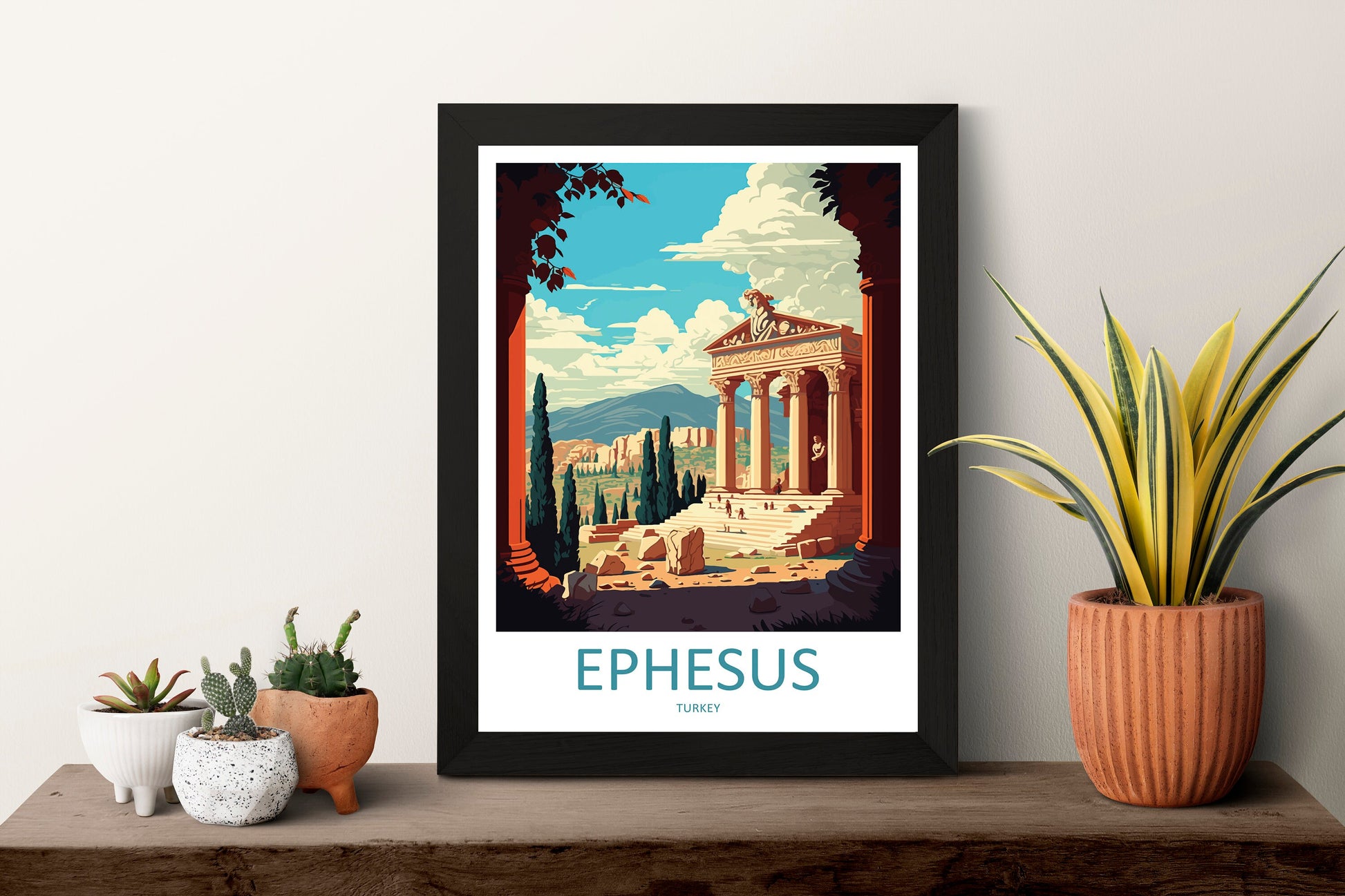 Ephesus Travel Print Wall Art Ephesus Wall Hanging Home Decoration Ephesus Gift Art Lovers Wall Art Print Art Ephesus Wall Print Turkey Art