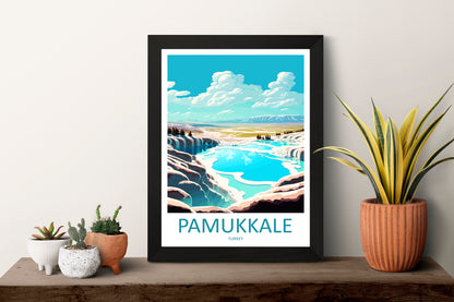 Pamukkale Travel Print Wall Art Pamukkale Wall Hanging Home Decoration Pamukkale Gift Art Lovers Wall Art Print Art Pamukkale Wall Print Art