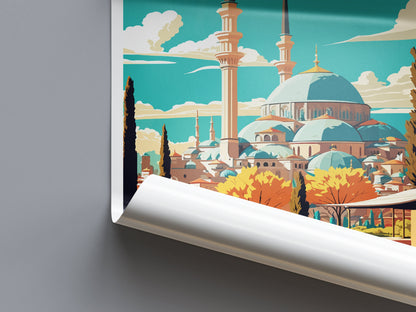 Konya Travel Print Wall Art Konya Wall Hanging Home Decoration Konya Gift Art Lovers Wall Art Print Art Konya Wall Print Turkey Travel Print