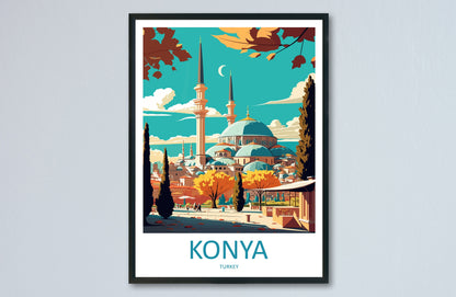 Konya Travel Print Wall Art Konya Wall Hanging Home Decoration Konya Gift Art Lovers Wall Art Print Art Konya Wall Print Turkey Travel Print