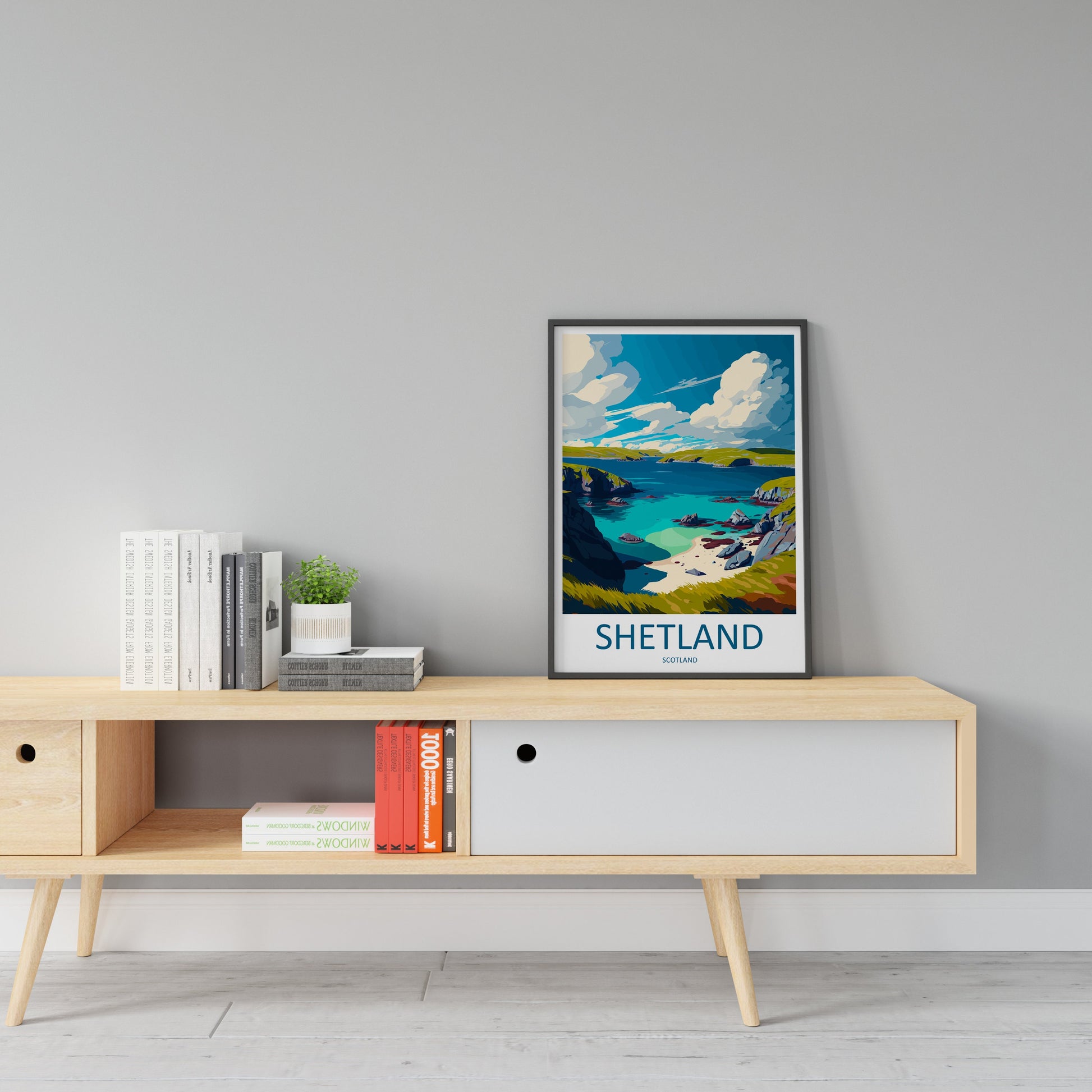 Shetland Travel Print Shetland Home Décor Scotland Art Print Shetland Wall Print For Shetland Gift Wall Hanging Scottish Islands Shetland