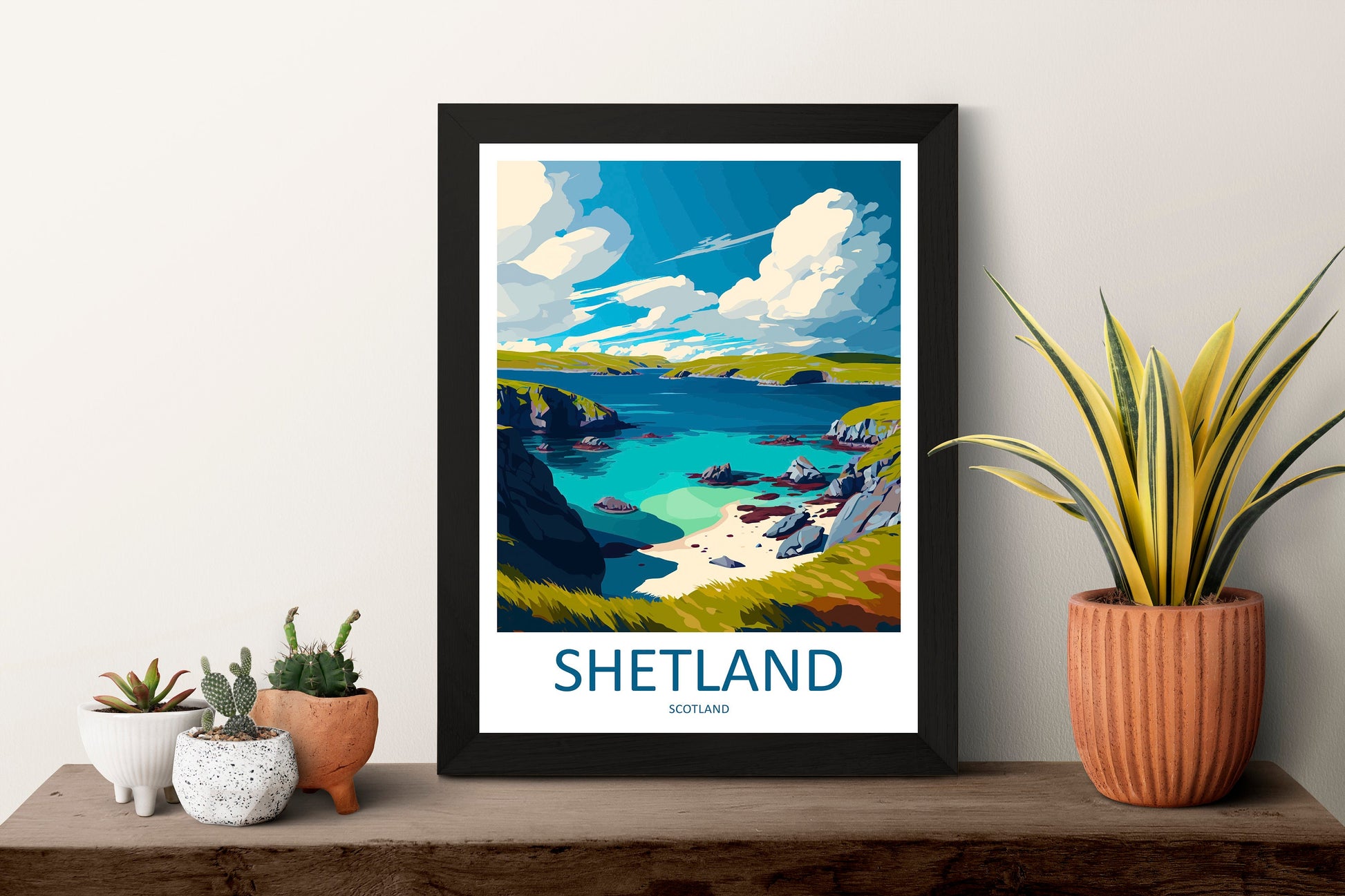 Shetland Travel Print Shetland Home Décor Scotland Art Print Shetland Wall Print For Shetland Gift Wall Hanging Scottish Islands Shetland