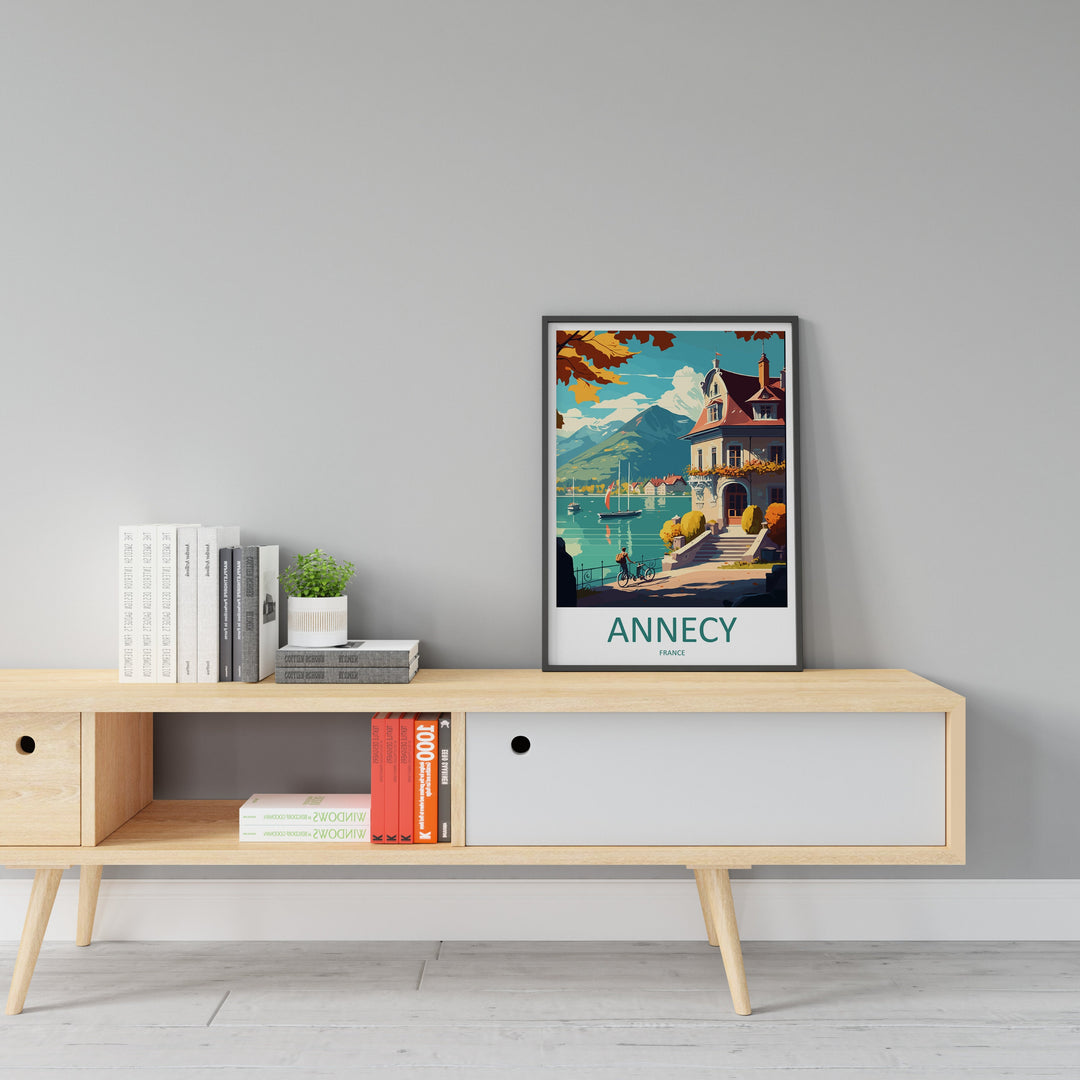 Annecy Travel Print Wall Art Annecy Wall Hanging Home Decoration Annecy Gift Art Lovers Wall Art Print Art Annecy Wall Hanging Poster Annecy