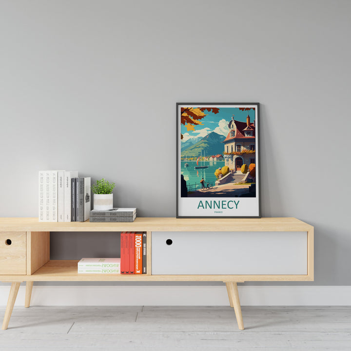 Annecy Travel Print Wall Art Annecy Wall Hanging Home Decoration Annecy Gift Art Lovers Wall Art Print Art Annecy Wall Hanging Poster Annecy