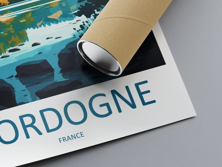 Dordogne Travel Print Wall Art Dordogne Wall Hanging Home Decoration Dordogne Gift Art Lovers Wall Art Print Art Dordogne Wall Hanging Art
