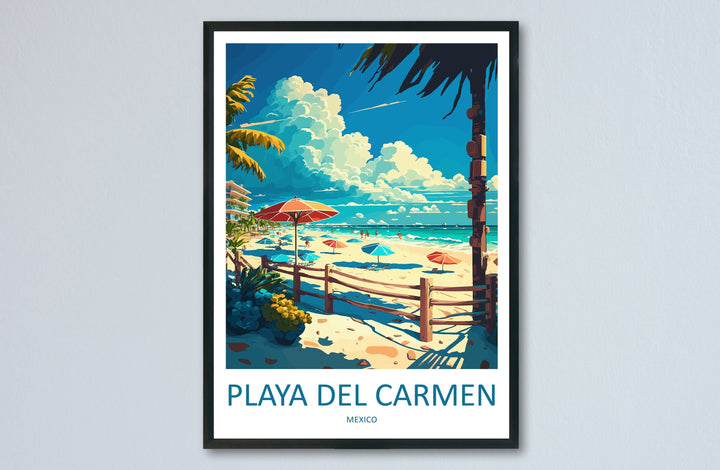 Playa Del Carmen Travel Print Wall Art Playa Del Carmen Wall Hanging Home Decoration Playa Del Carmen Gift Art Lovers Wall Art Print Art