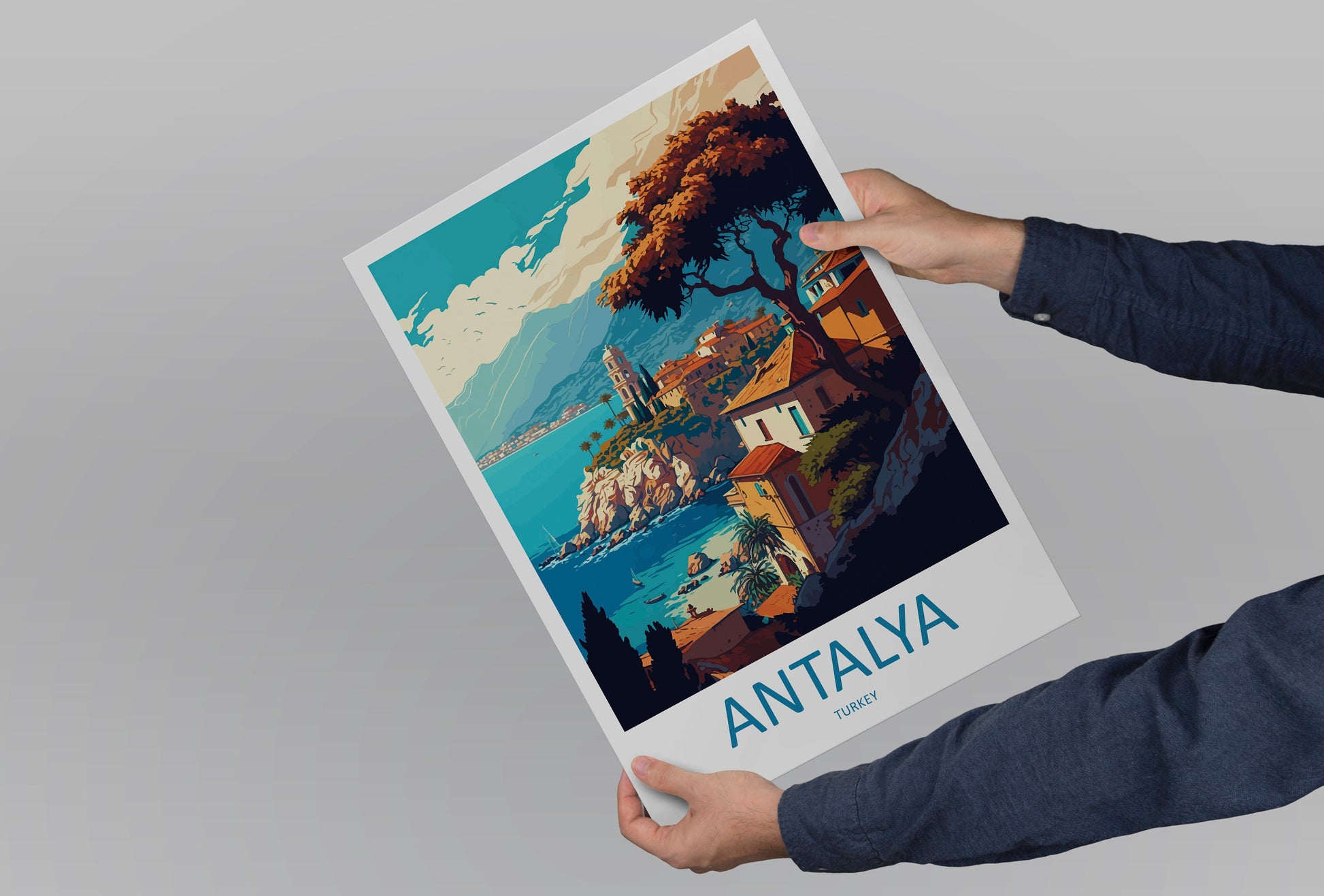 Antalya Travel Print Wall Art Antalya Wall Hanging Home Decoration Antalya Gift Art Lovers Wall Art Print Art Antalya Wall Print Turkey Art