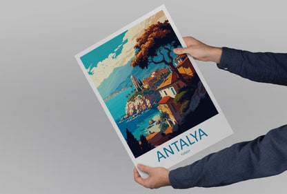 Antalya Travel Print Wall Art Antalya Wall Hanging Home Decoration Antalya Gift Art Lovers Wall Art Print Art Antalya Wall Print Turkey Art