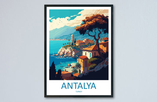 Antalya Travel Print Wall Art Antalya Wall Hanging Home Decoration Antalya Gift Art Lovers Wall Art Print Art Antalya Wall Print Turkey Art