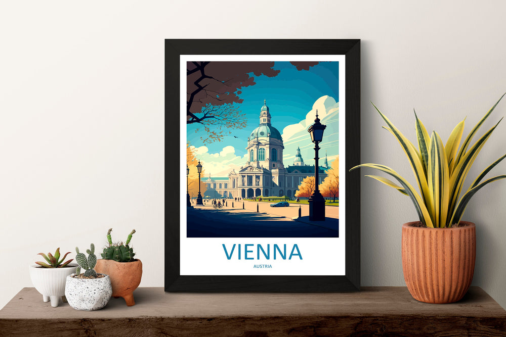 Vienna Travel Print Wall Art Vienna Wall Hanging Home Decoration Vienna Gift Art Lovers Wall Art Print Art Vienna Wall Print Austria Art