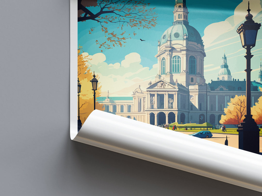 Vienna Travel Print Wall Art Vienna Wall Hanging Home Decoration Vienna Gift Art Lovers Wall Art Print Art Vienna Wall Print Austria Art