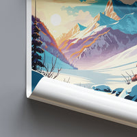Les Arcs Print Les Arcs Home Décor Ski Resort Art Print Snow Resort Wall Print For France Ski Resort Gift Wall Hanging Les Arcs Artwork