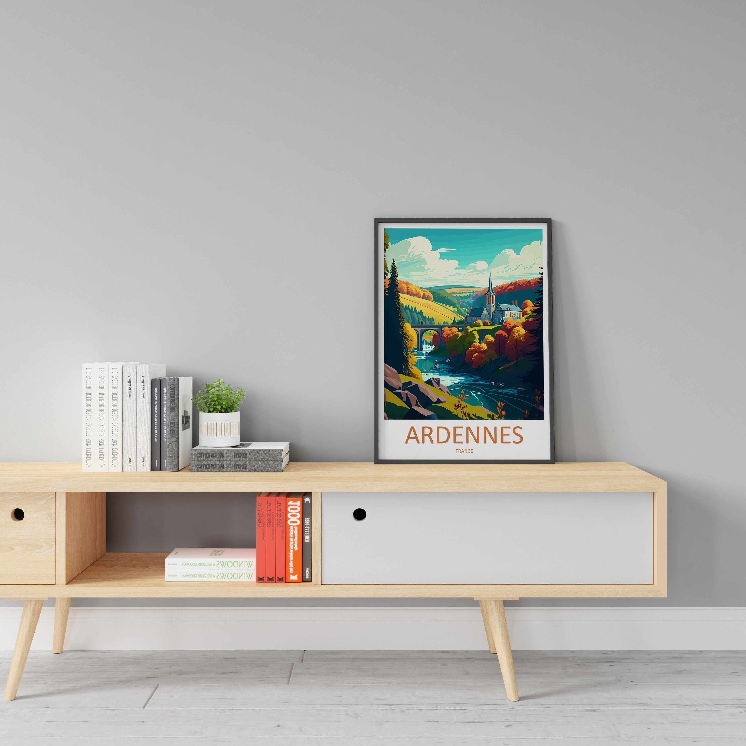 Ardennes Print Ardennes Home Décor France Art Print Ardennes Wall Print For France Gift Wall Hanging Ardennes France Home Decor Ardennes Art