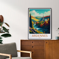 Ardennes Print Ardennes Home Décor France Art Print Ardennes Wall Print For France Gift Wall Hanging Ardennes France Home Decor Ardennes Art