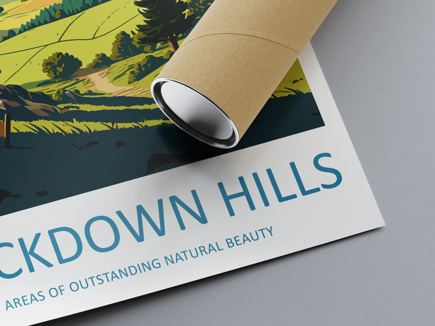Blackdown Hills Travel Print Wall Art Blackdown Hills Wall Hanging Home Decoration Blackdown Hills Gift Art Lovers Wall Art AONB Wall Print