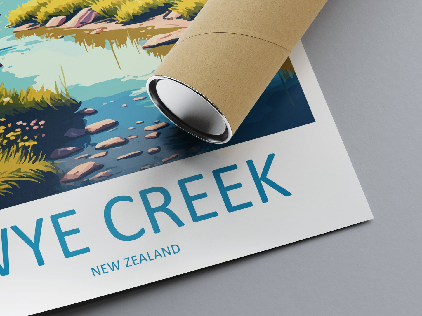 Wye Creek Travel Print Wall Art Wye Creek Wall Hanging Home Decoration Wye Creek Gift Art Lovers Wall Art Wye Creek New Zealand Wall Poster