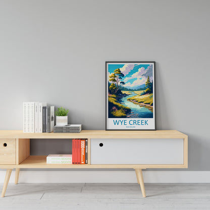 Wye Creek Travel Print Wall Art Wye Creek Wall Hanging Home Decoration Wye Creek Gift Art Lovers Wall Art Wye Creek New Zealand Wall Poster