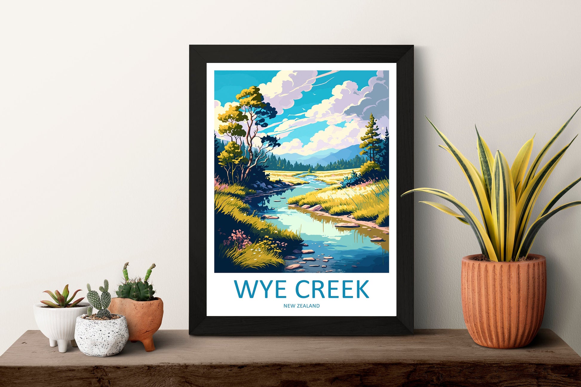 Wye Creek Travel Print Wall Art Wye Creek Wall Hanging Home Decoration Wye Creek Gift Art Lovers Wall Art Wye Creek New Zealand Wall Poster