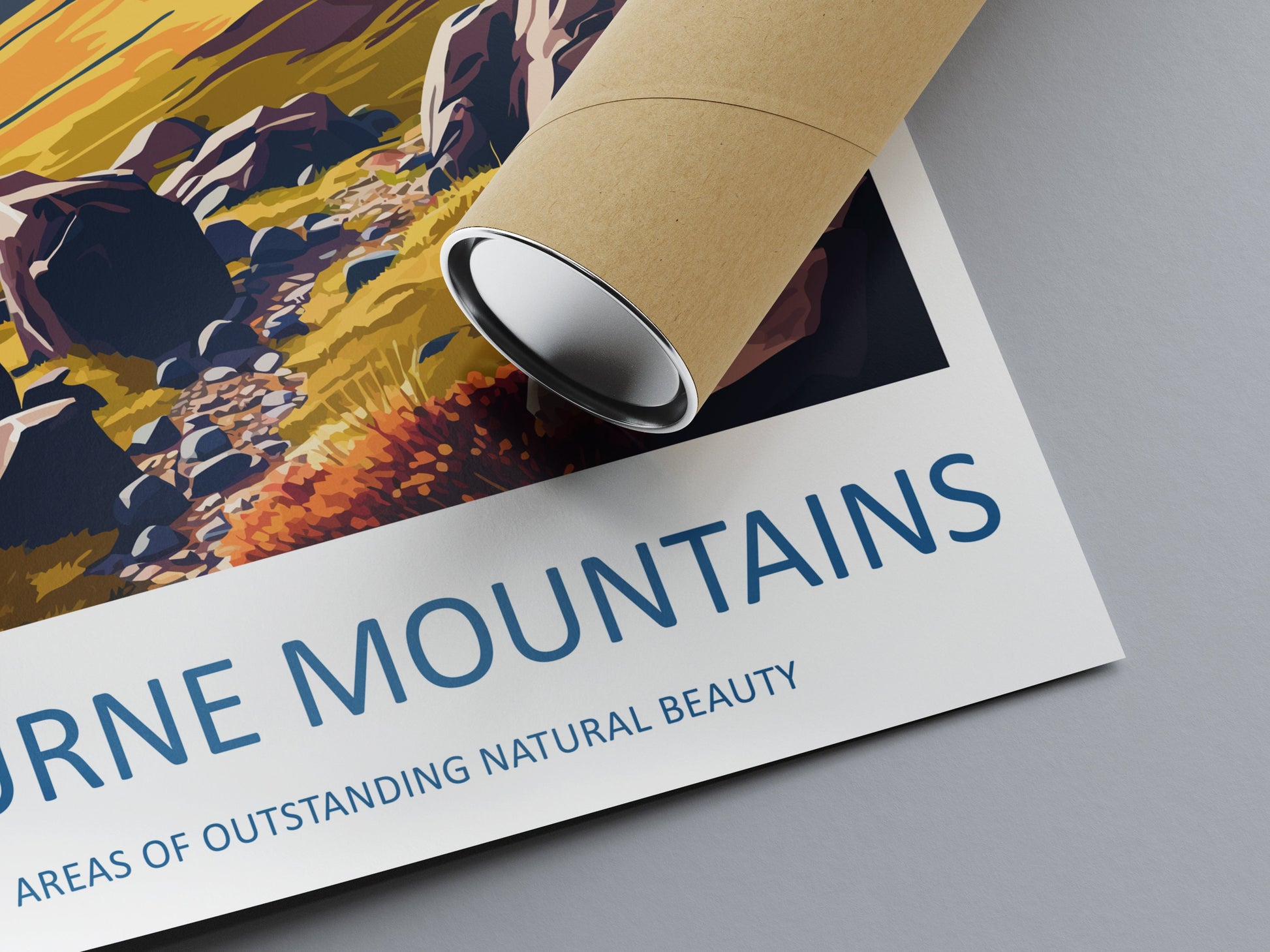 Mourne Mountains Travel Print Wall Art Mourne Mountains Wall Hanging Home Decoration Mourne Mountains Gift Art Lovers Wall Art AONB Wall Art