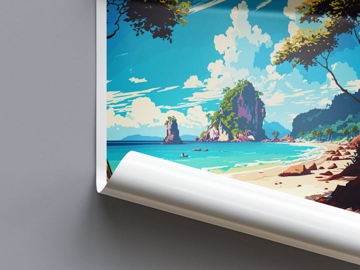 Koh Lanta Travel Print Wall Art Koh Lanta Wall Hanging Home Decoration Koh Lanta Gift Art Lovers Wall Art Thailand Travel Print Gift Thai